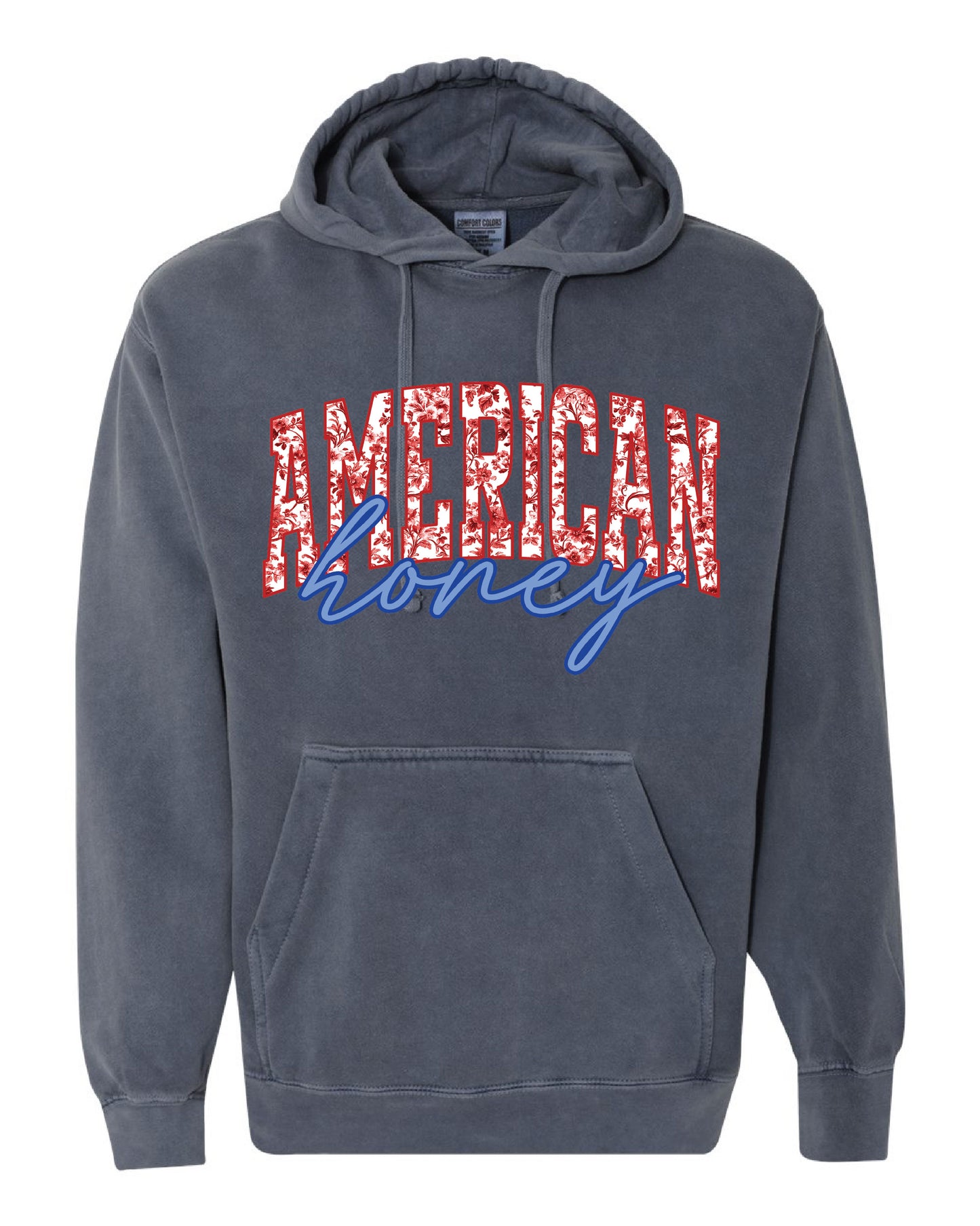 Comfort Colors American Honey Hoodie - Denim
