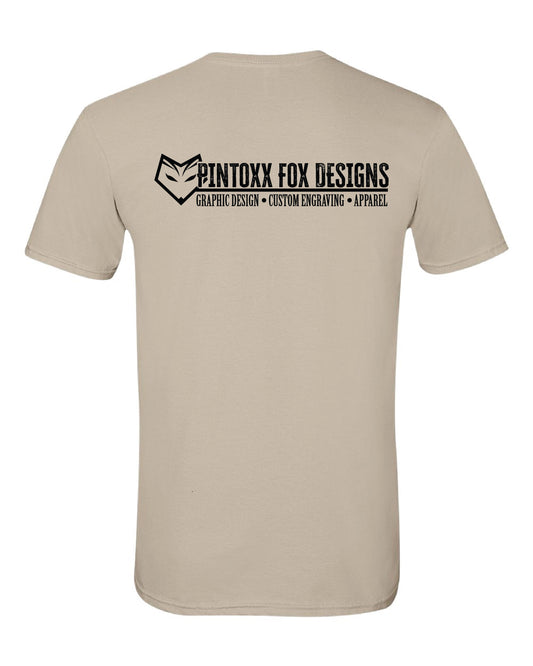 OG Tan Tee - Left Chest and Back Design