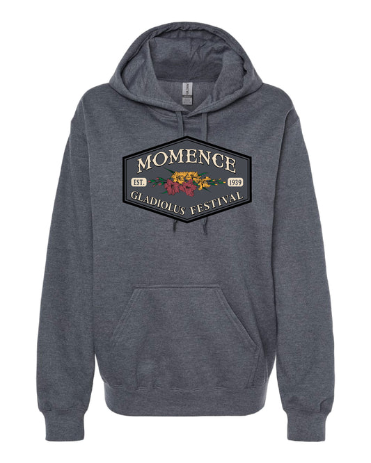 Adult Dark Heather Grey - Hooded Sweatshirt - Full Front Design
