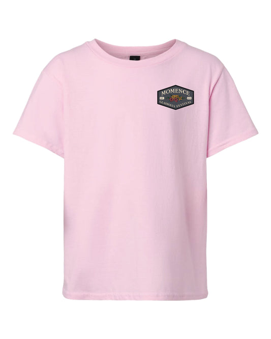 Youth Light Pink - Short Sleeve Tee - Left Chest Design