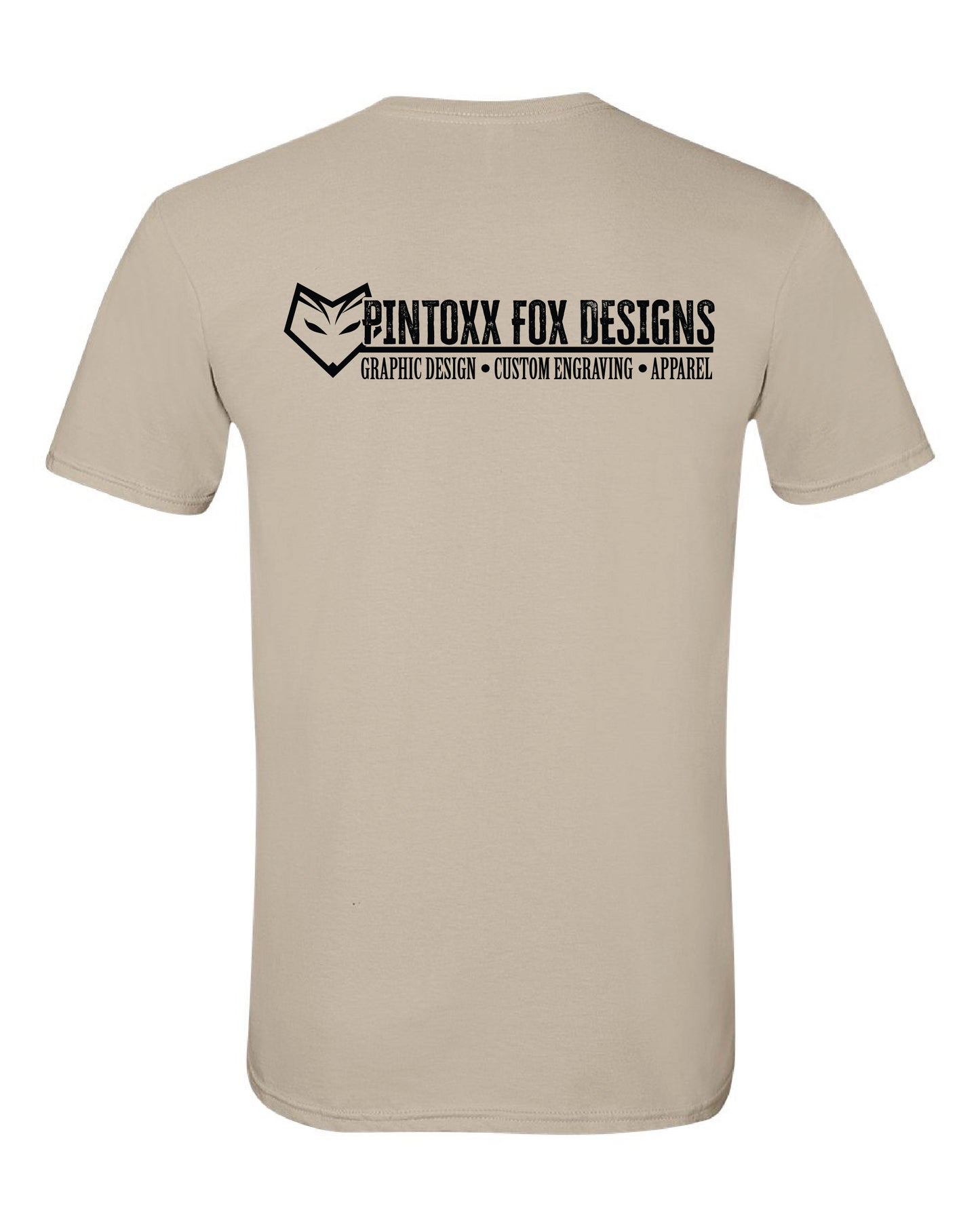 OG Tan Tee - Left Chest and Back Design