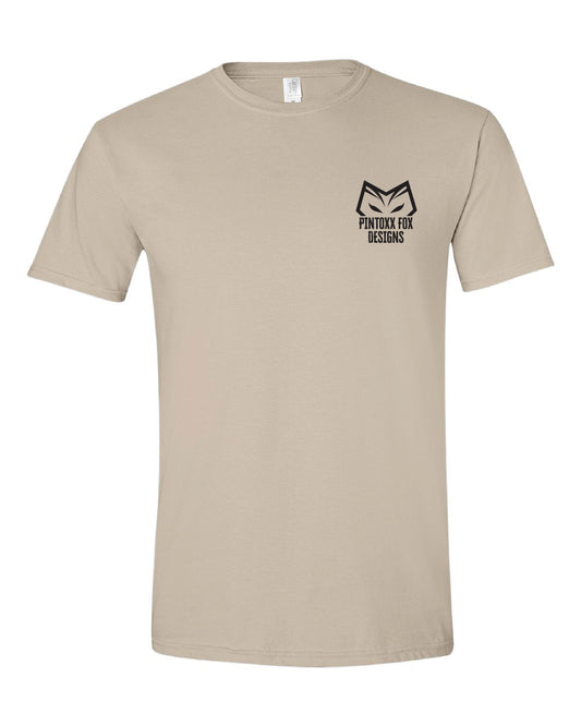 OG Tan Tee - Left Chest and Back Design